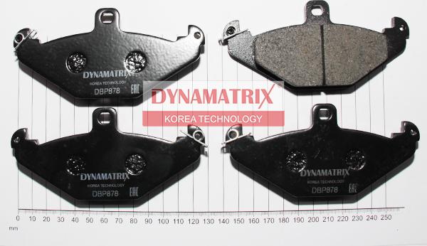 Dynamatrix DBP878 - Əyləc altlığı dəsti, əyləc diski furqanavto.az