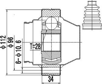 Dynamatrix DCV699148 - Birləşmə dəsti, ötürücü val furqanavto.az