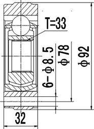 Dynamatrix DCV653001 - Birləşmə dəsti, ötürücü val furqanavto.az