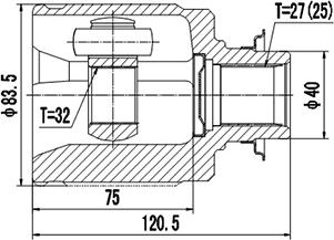 Dynamatrix DCV623013 - Birləşmə dəsti, ötürücü val furqanavto.az