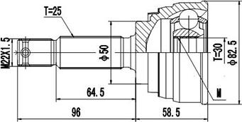 Dynamatrix DCV899181 - Birləşmə dəsti, ötürücü val furqanavto.az