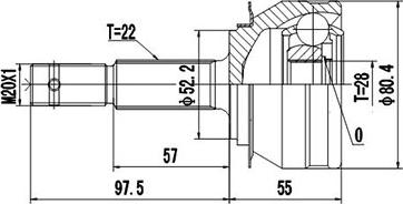 Dynamatrix DCV844046 - Birləşmə dəsti, ötürücü val furqanavto.az