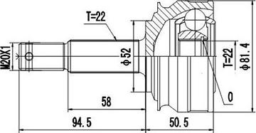 Dynamatrix DCV844041 - Birləşmə dəsti, ötürücü val furqanavto.az