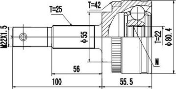 Dynamatrix DCV841048 - Birləşmə dəsti, ötürücü val furqanavto.az