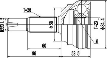 Dynamatrix DCV859036 - Birləşmə dəsti, ötürücü val furqanavto.az