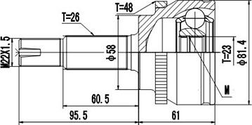 Dynamatrix DCV859037 - Birləşmə dəsti, ötürücü val furqanavto.az