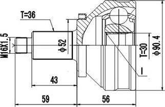 Dynamatrix DCV803024 - Birləşmə dəsti, ötürücü val furqanavto.az