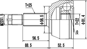 Dynamatrix DCV818006 - Birləşmə dəsti, ötürücü val furqanavto.az