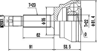 Dynamatrix DCV818019 - Birləşmə dəsti, ötürücü val furqanavto.az