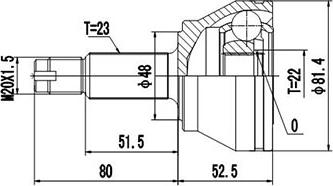 Dynamatrix DCV818015 - Birləşmə dəsti, ötürücü val furqanavto.az