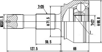 Dynamatrix DCV817055 - Birləşmə dəsti, ötürücü val furqanavto.az