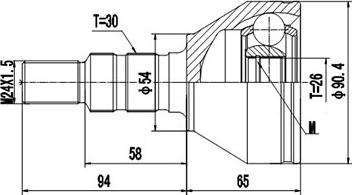 Dynamatrix DCV817051 - Birləşmə dəsti, ötürücü val furqanavto.az