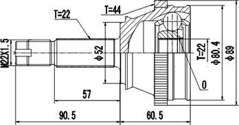 Dynamatrix DCV817020 - Birləşmə dəsti, ötürücü val furqanavto.az