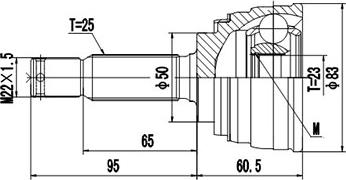 Dynamatrix DCV839054 - Birləşmə dəsti, ötürücü val furqanavto.az