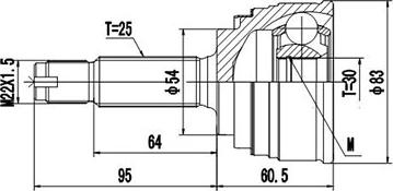 Dynamatrix DCV839009 - Birləşmə dəsti, ötürücü val furqanavto.az