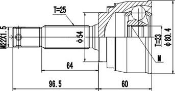 Dynamatrix DCV839002 - Birləşmə dəsti, ötürücü val furqanavto.az