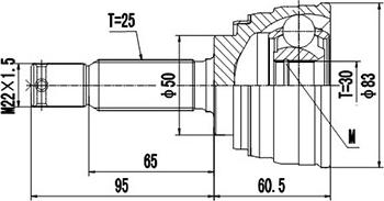 Dynamatrix DCV839014 - Birləşmə dəsti, ötürücü val furqanavto.az