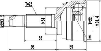 Dynamatrix DCV839011 - Birləşmə dəsti, ötürücü val furqanavto.az