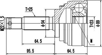 Dynamatrix DCV839036 - Birləşmə dəsti, ötürücü val furqanavto.az