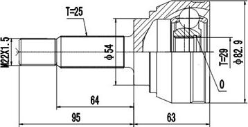 Dynamatrix DCV839021 - Birləşmə dəsti, ötürücü val furqanavto.az