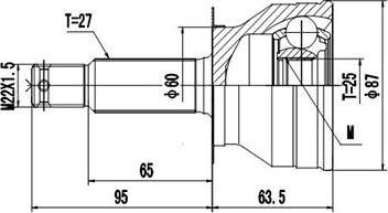 Dynamatrix DCV839104 - Birləşmə dəsti, ötürücü val furqanavto.az