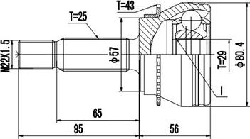 Dynamatrix DCV839112 - Birləşmə dəsti, ötürücü val furqanavto.az