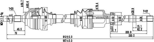 Dynamatrix DDS245113 - Sürücü mili furqanavto.az