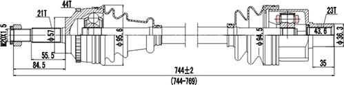 Dynamatrix DDS250021 - Sürücü mili furqanavto.az