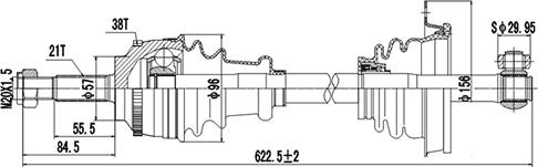 Dynamatrix DDS250102 - Sürücü mili furqanavto.az