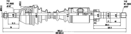 Dynamatrix DDS210004 - Sürücü mili furqanavto.az