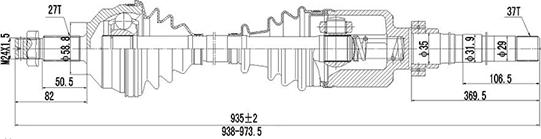 Dynamatrix DDS210155 - Sürücü mili furqanavto.az