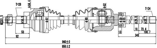 Dynamatrix DDS210265 - Sürücü mili furqanavto.az