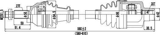 Dynamatrix DDS218043 - Sürücü mili furqanavto.az