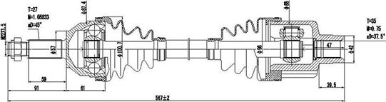 Dynamatrix DDS218005 - Sürücü mili furqanavto.az