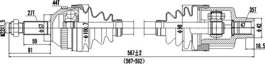 Dynamatrix DDS218006 - Sürücü mili furqanavto.az