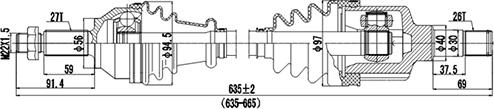 Dynamatrix DDS218027 - Sürücü mili furqanavto.az