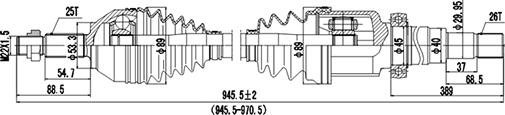 Dynamatrix DDS218102 - Sürücü mili furqanavto.az