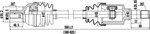 Dynamatrix DDS218327 - Sürücü mili furqanavto.az