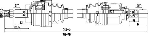 Dynamatrix DDS218247 - Sürücü mili furqanavto.az