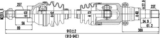 Dynamatrix DDS218217 - Sürücü mili furqanavto.az