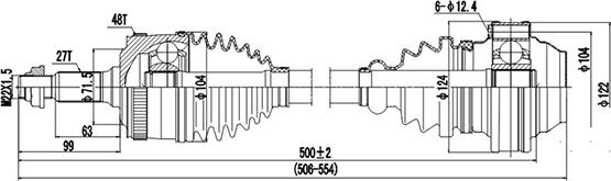 Dynamatrix DDS235003 - Sürücü mili www.furqanavto.az