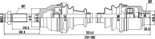 Dynamatrix DDS235010 - Sürücü mili furqanavto.az