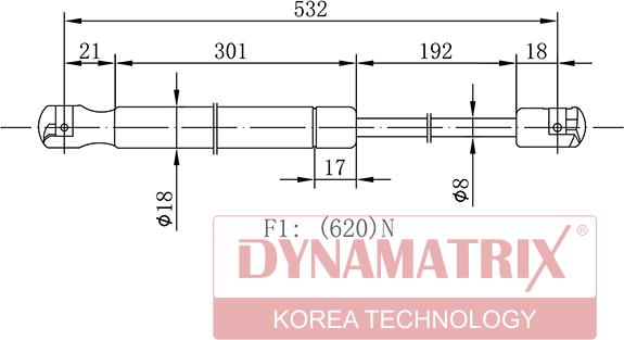 Dynamatrix DGS018613 - Qazlı bulaq, baqaj, yük yeri furqanavto.az