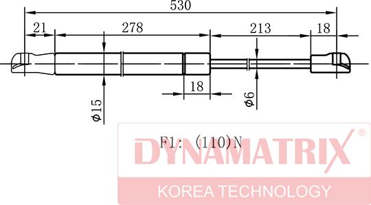 Dynamatrix DGS140126 - Qaz bulaq, arxa şüşə furqanavto.az