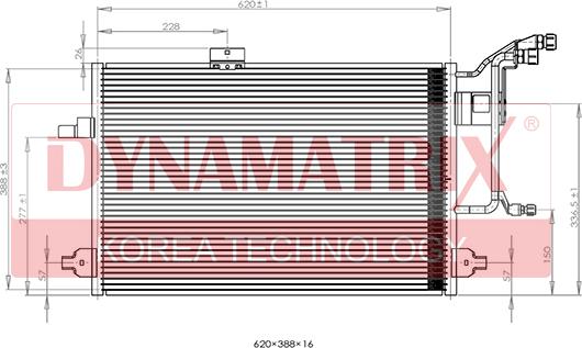 Dynamatrix DR94430 - Kondenser, kondisioner furqanavto.az