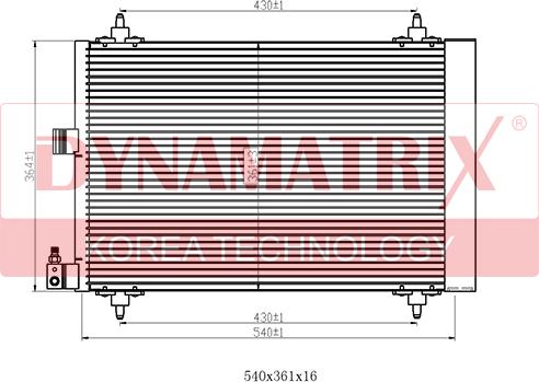 Dynamatrix DR94534 - Kondenser, kondisioner furqanavto.az