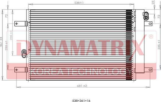 Dynamatrix DR94575 - Kondenser, kondisioner furqanavto.az