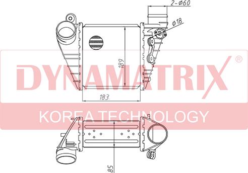 Dynamatrix DR96847 - Intercooler, şarj cihazı furqanavto.az