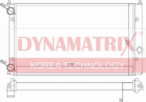 Dynamatrix DR651941 - Radiator, mühərrikin soyudulması furqanavto.az