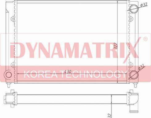 Dynamatrix DR651651 - Radiator, mühərrikin soyudulması furqanavto.az